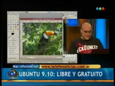 Ubuntu 9.10 en Telefe Noticias