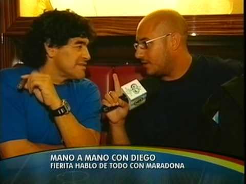 Con Maradona en Alemania 2006