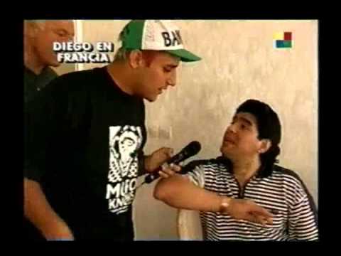 Inédita primera parte de la nota con Diego Maradona en Francia 98 - Atorrantes