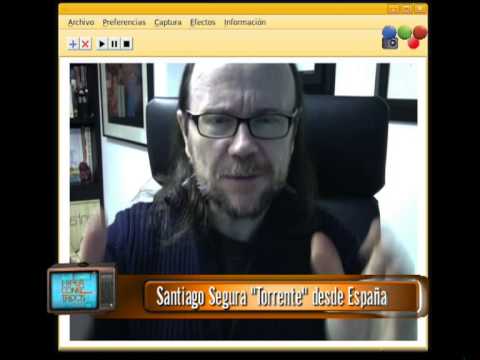 Santiago Segura saluda a Hiperconectados desde España (Hiperconectados 2012)