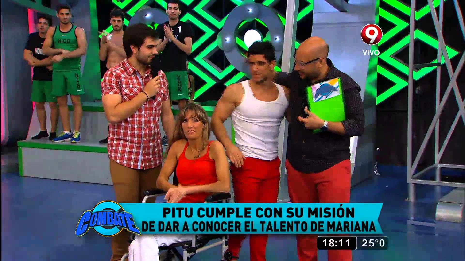 El acto de Pitu Blazquez y Mariana Pandolfi, arte inclusivo - Combate 2015